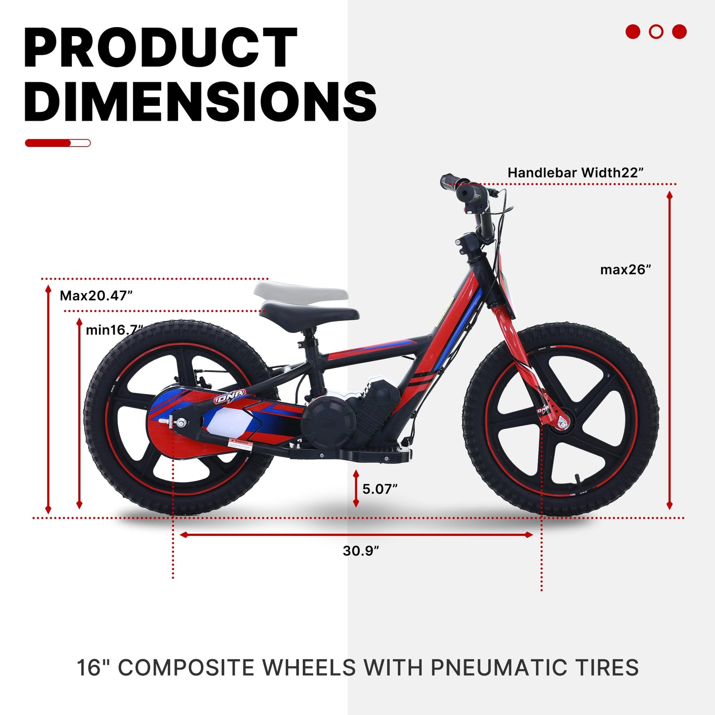 Lightweight Electric Dirt Bike for Kids, 170/340W Electric Motorcycle Up to 10/12MPH, 24V Detachable Battery, Hand-Operated Dual Brakes Electric Balance Bike for Ages 3-6/5-12