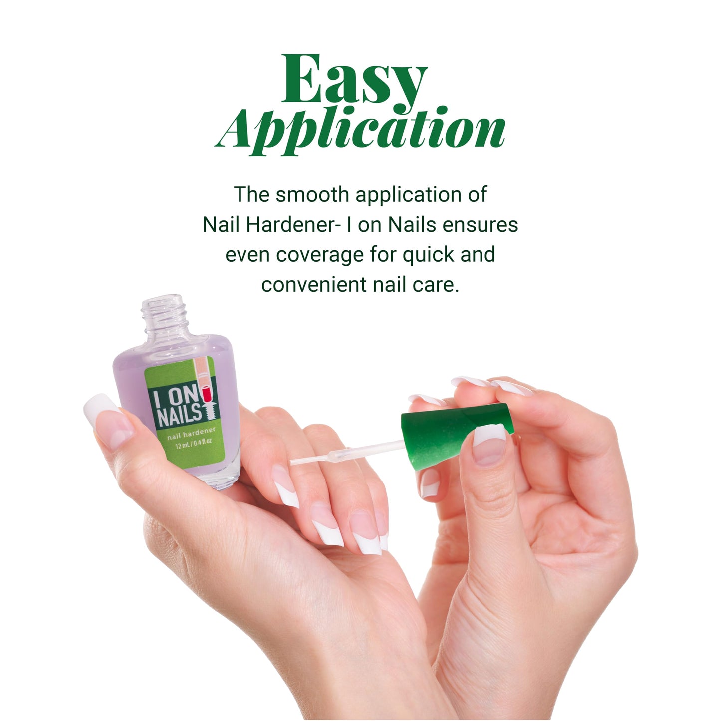 Amen Beauty I On Nails: Ultimate Nail Strengthener, Growth & Repair, Clear Polish Hardener, Keratin Treatment for Damaged Nails - Hard as Nails Elixir.