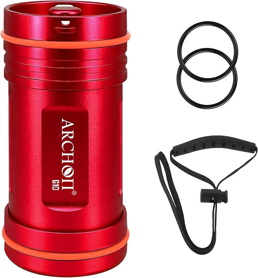 ARCHON Aluminum Alloy Waterproof Car Key Holder FOB Case, Keychain Dry Storage Box for Swimming,Diving Essential, Small Bag Kit for Boating