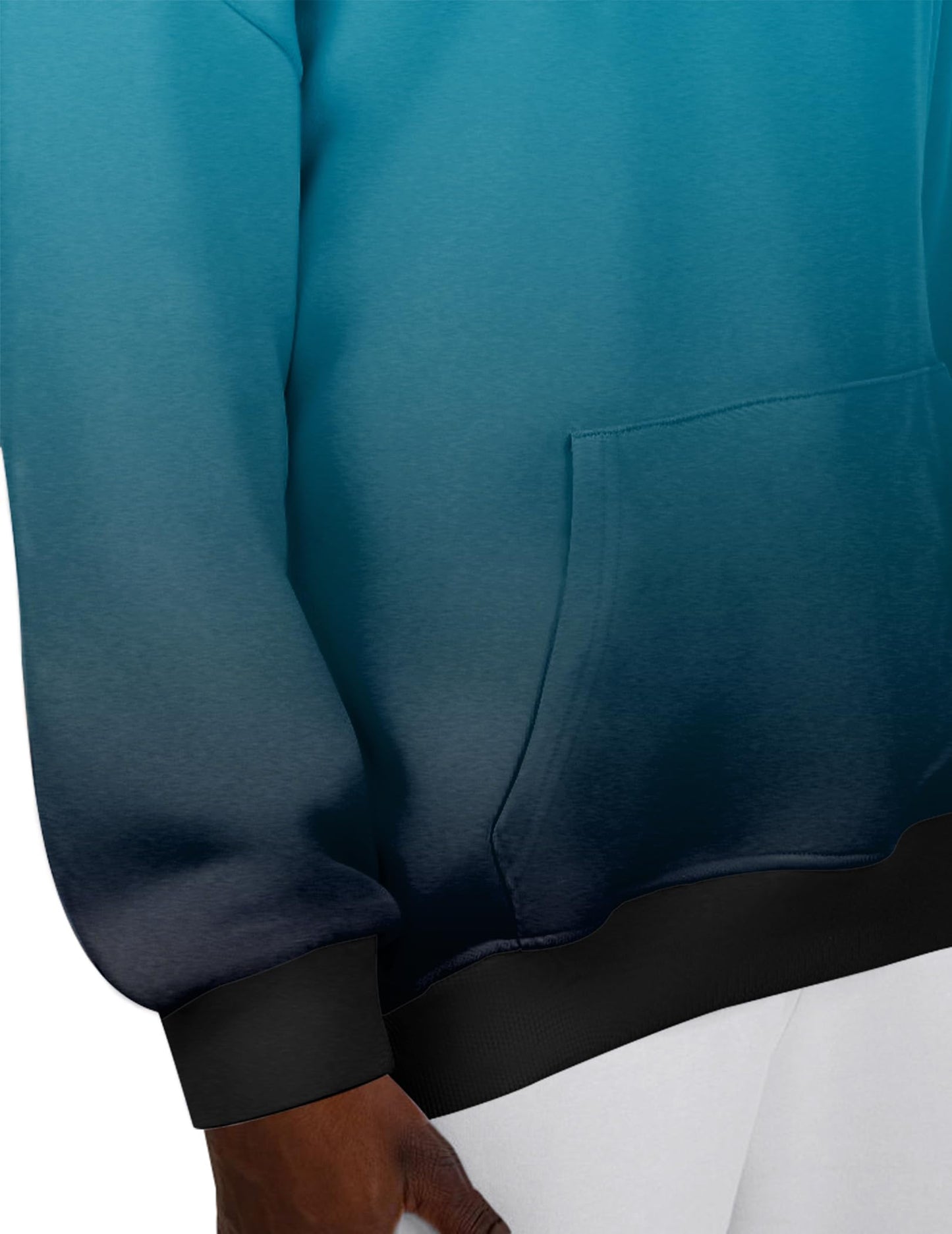 Zeagoo Sweatshirts for Teen Girls Graphic Hoodies Oversized Y2k Fashion Hoodie Pullover Fall Winter Coat Blue Gradient Medium