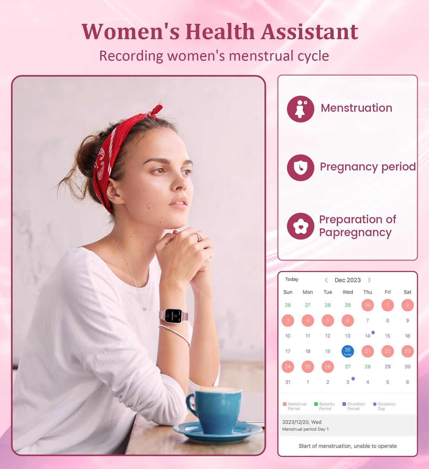 1.83'' Smart Watch for Women with Bluetooth Call (Answer/Dial), Activity Fitness Tracker with 100+ Sport Modes Heart Rate/Sleep Monitor Pedometer, Women Smartwatches Compatible Android Phone iPhone