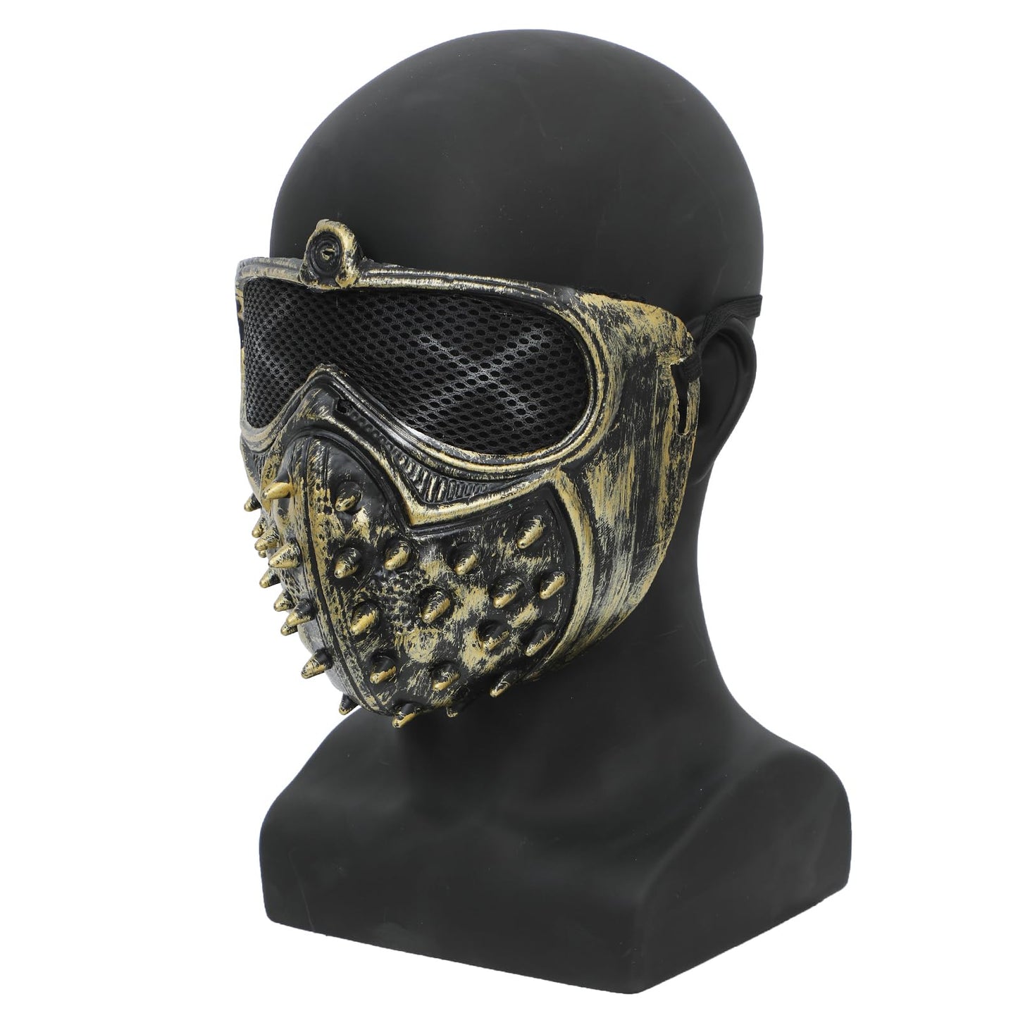 AMLUCKS Male Mannequin Head Professional PVC Manikin Head for Display Wigs Hats Headphone Mask Sunglasses Scarf Jewelry Display Stand (Black)