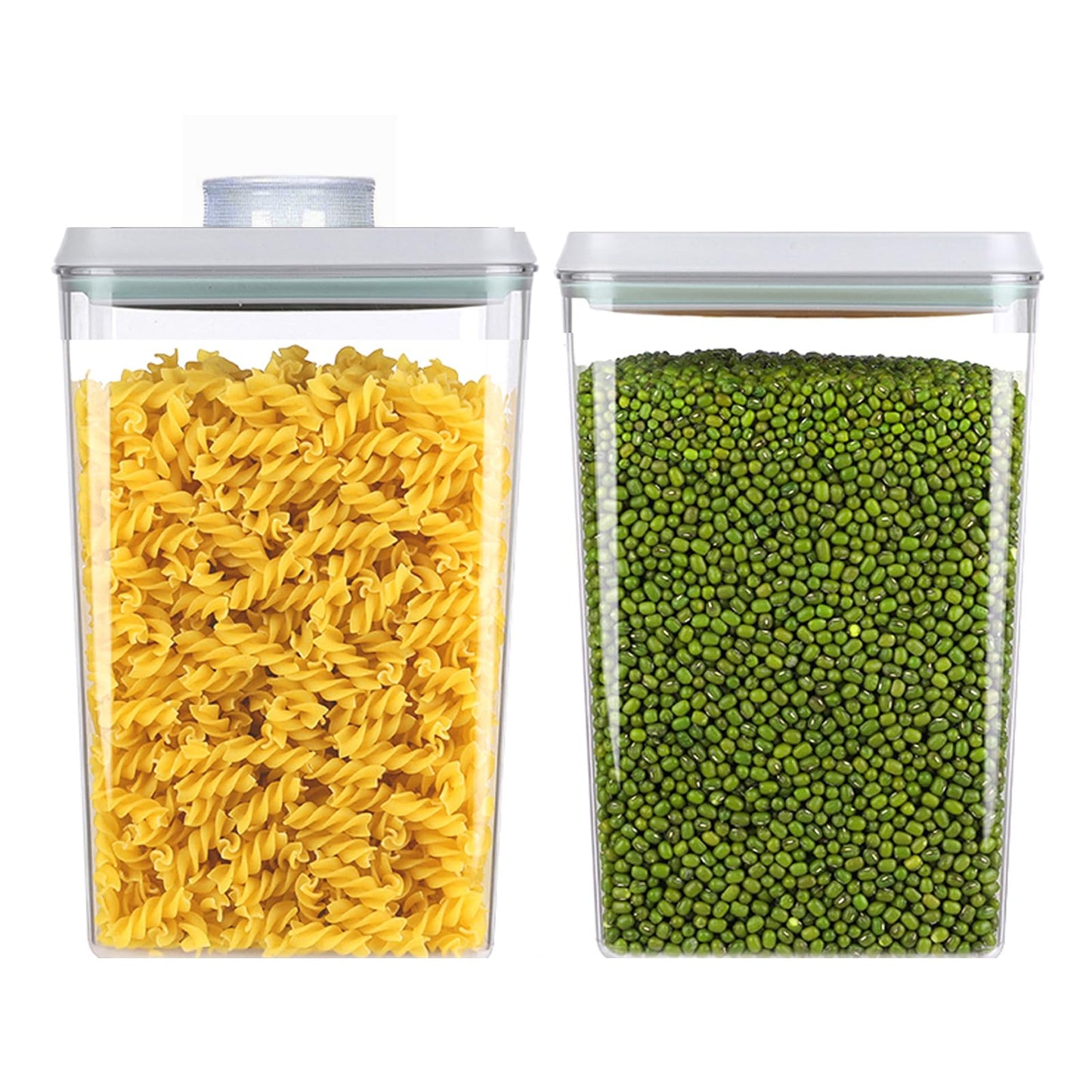 Pop Food Storage Containers Set Airtight Food Storage Containers with Pop Lids, Kitchen Pantry Organization and Storage, BPA Free, 2 x 2.8Qt