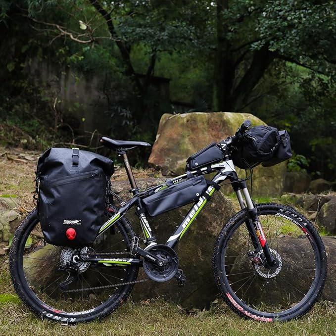 Rhinowalk Bike Bag Waterproof Bike Pannier Bag 27L,(for Bicycle Cargo Rack Saddle Bag Shoulder Bag Laptop Pannier Rack Bicycle Bag Professional Cycling Accessories)