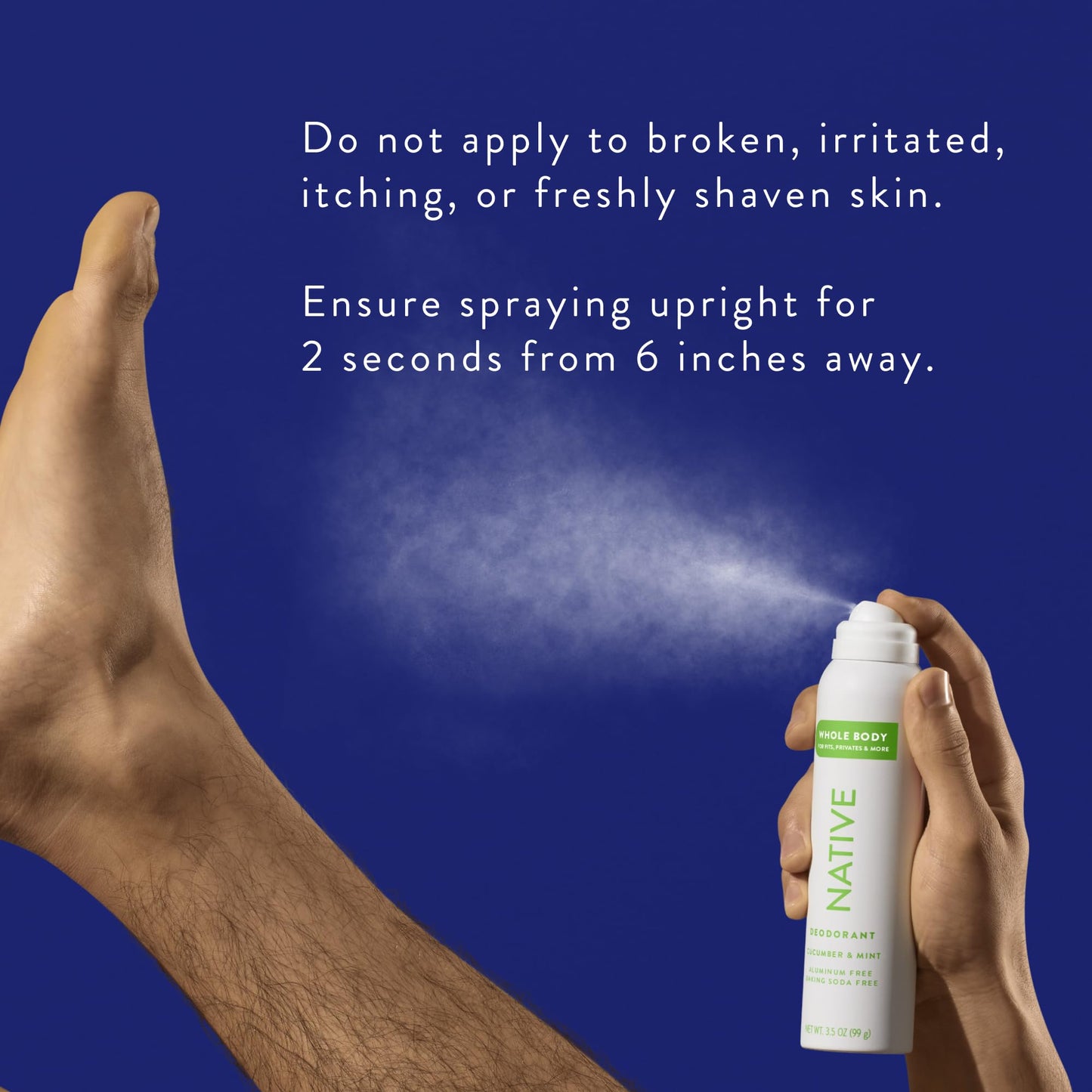 Native Whole Body Deodorant Spray Contains Naturally Derived Ingredients, Deodorant for Women & Men | 72 Hour Odor Protection, Aluminum Free with Coconut Oil and Shea Butter | Cucumber & Mint