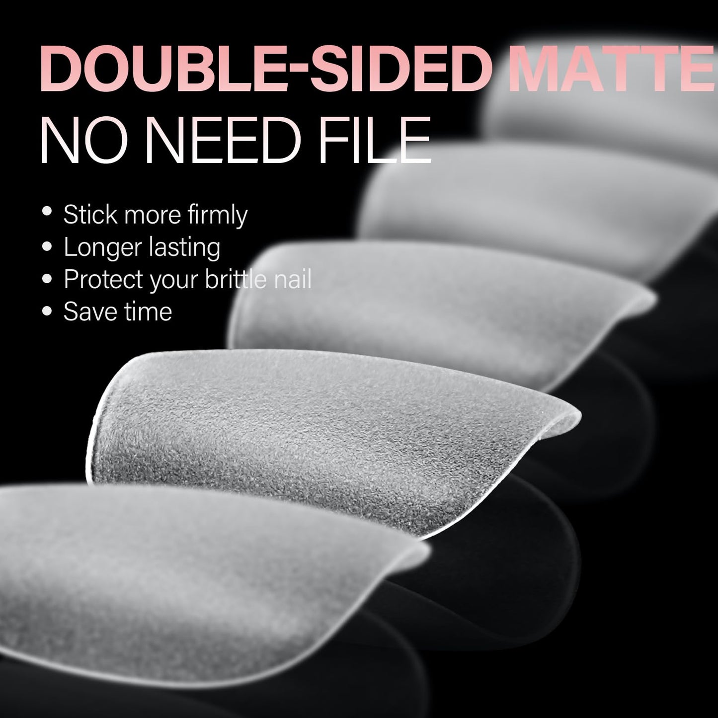 AILLSA Extra Short Coffin Nail Tips - 240 PCS Upgraded Matte Gel Full Cover Nails Tips No Filed, Pre-shaped Clear Acrylic False Gelly Soft Nail Tip for DIY Press On Nails 15 Sizes With Box