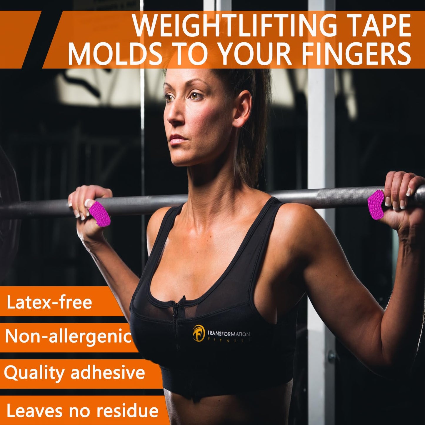 ANAMPION Weightlifting Hook Grip Tape 4 Roll 23ft/Roll Comfortable & Stretchy Athletic Thumb Tape for Weight Lifting & Cross Training Gym Workout Tape - Protect Thumb, Wrist & Finger (MIX-1.5"-4Roll)
