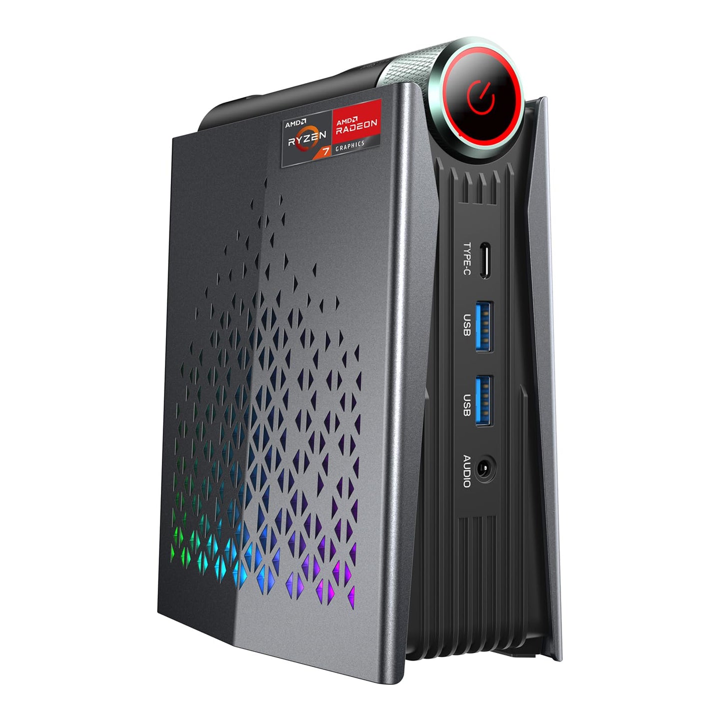 ACEMAGICIAN [Gaming PC Ryzen 7 5875U Mini PC(up to 4.5Ghz), 16GB DDR4 512GB NVME SSD Mini Desktop Computer, Mini Computers [WiFi6/BT5.2] [4K UHD/RGB Lights/3 Adjustable Mode PC Gaming