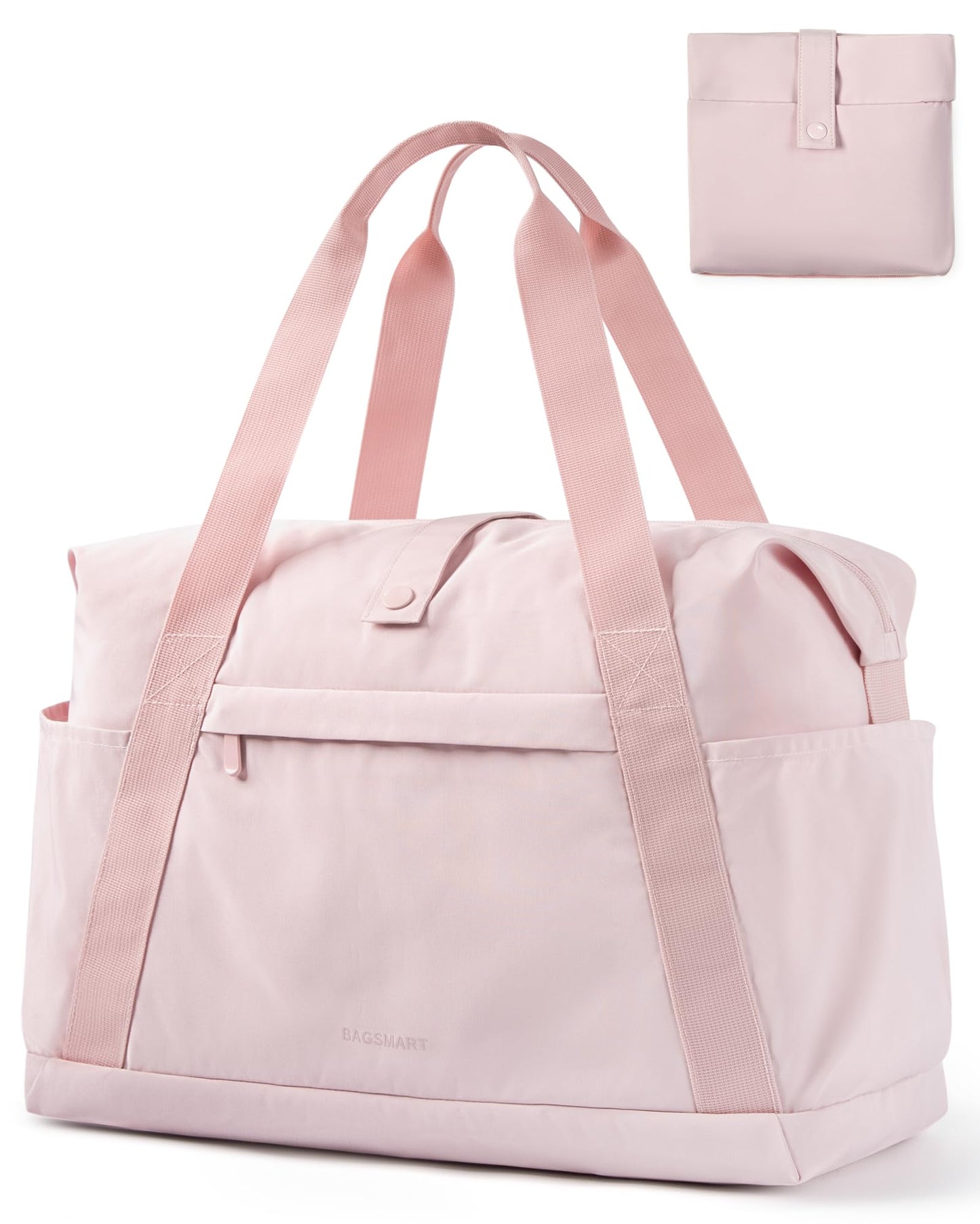 BAGSMART For Spirit Airlines Personal Item Bag, 23L Foldable Weekender Bags for Women Gym Tote Overnight Bag for Travel