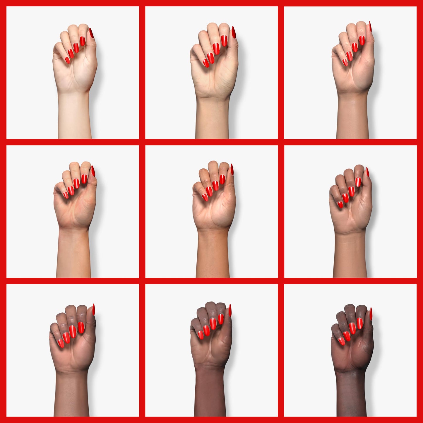 AILLSA Classic Red Dip Powder for Valentine's Day, 1 Oz Nail Art for Starter Manicure Salon DIY at Home, Fall Winter Colors Long Lasting French Manicure