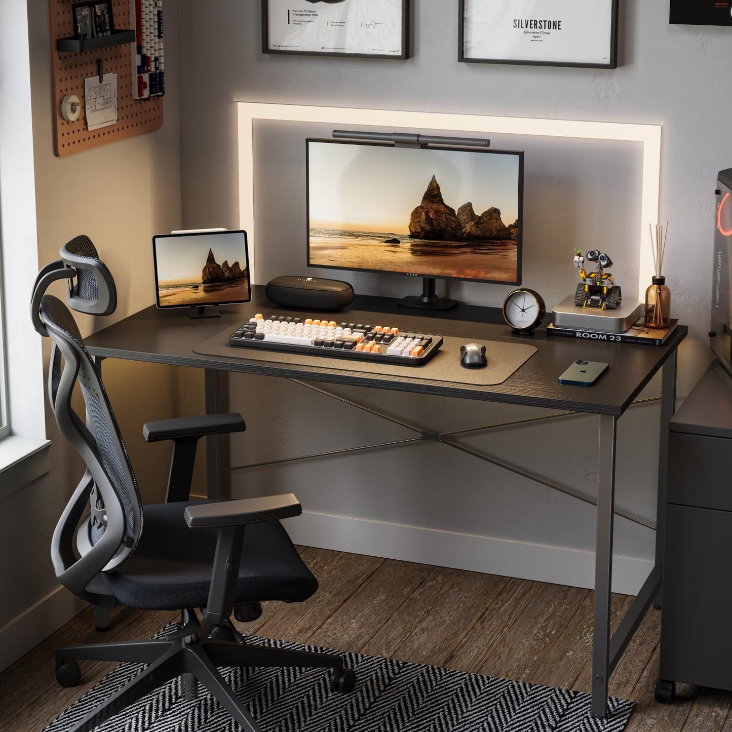 Cubiker Small Computer Desk, 32 inch Home Office Kids Desk for Bedroom and Small Spaces, Modern Simple Cheap Table for Studying, Writing, Working, Dark Black