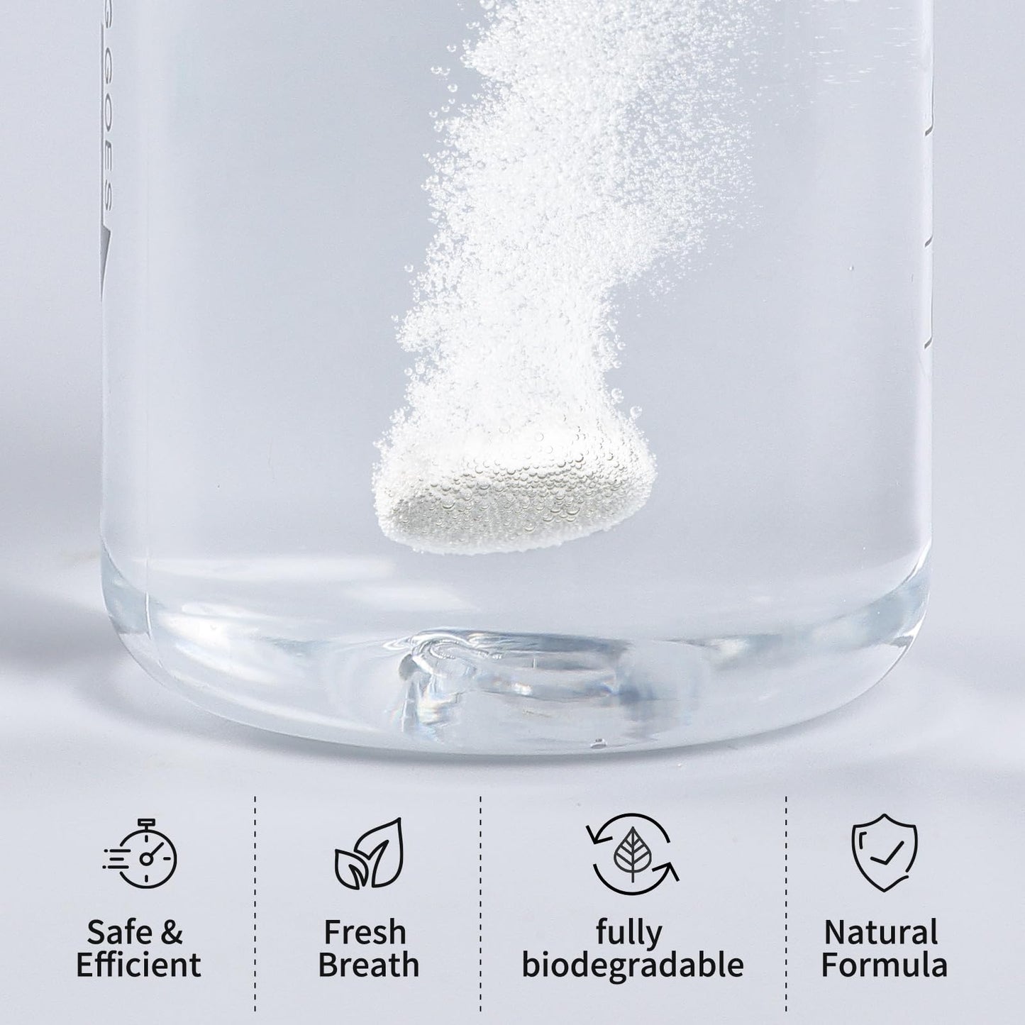 NATRUTH Water Bottle Cleaning Tablets 20 Tablets Effectively Removes Tough Stains and Odors Bottle Clean Tablet Individually Packed for All Stainless Steel, Plastics and Glass Drinking Containers
