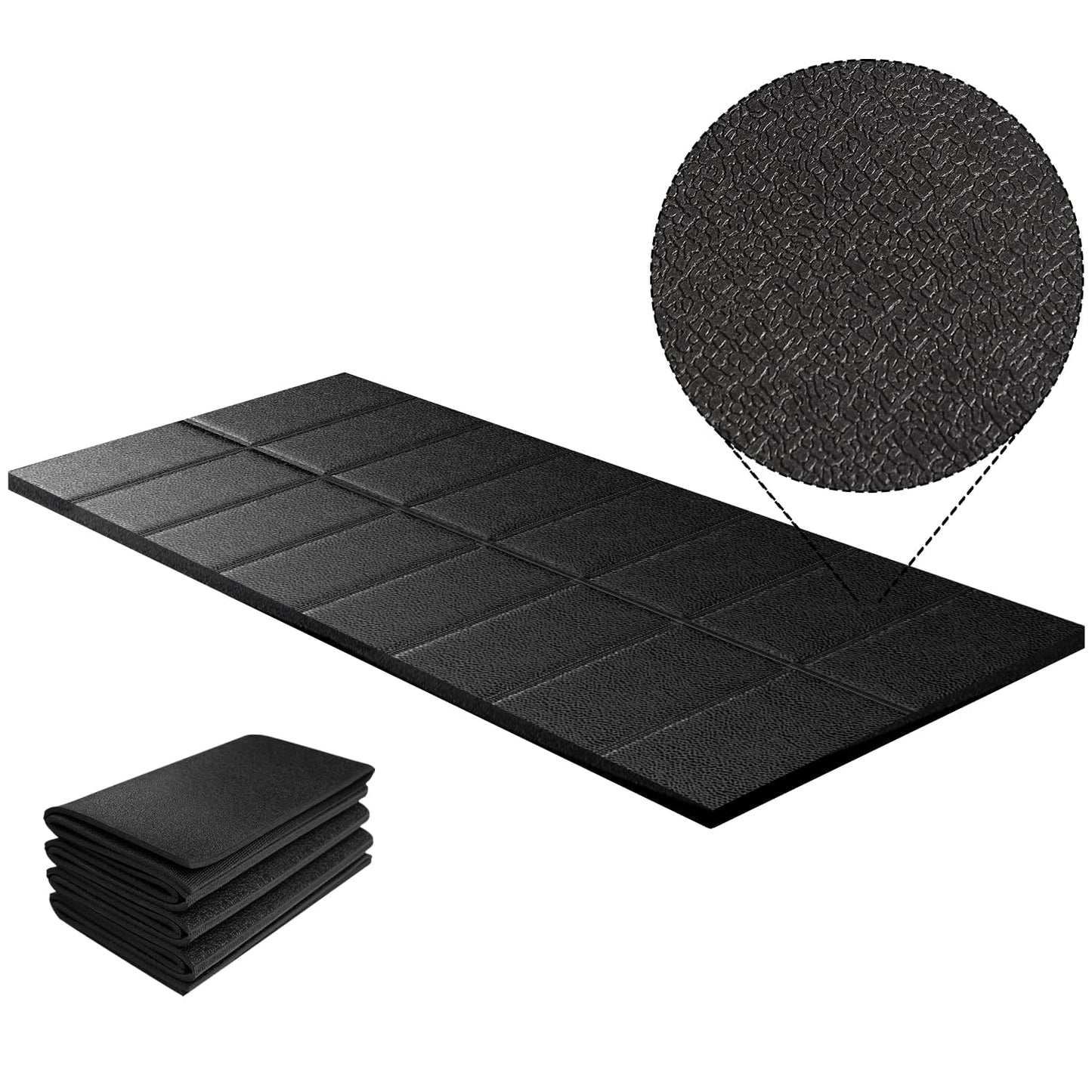 Bike Mat Compatible with Peloton Bikes, Treadmill Mat, Ellipticals, 63“ × 30”, Heavy-Duty, Non-Slip Mat for Exercise Bike, 1/4" Thick, Under Mat Protect Hardwood Floor Carpet