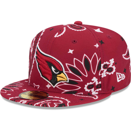 New Era Men's Cardinal Arizona Cardinals Paisley 59FIFTY Fitted Hat