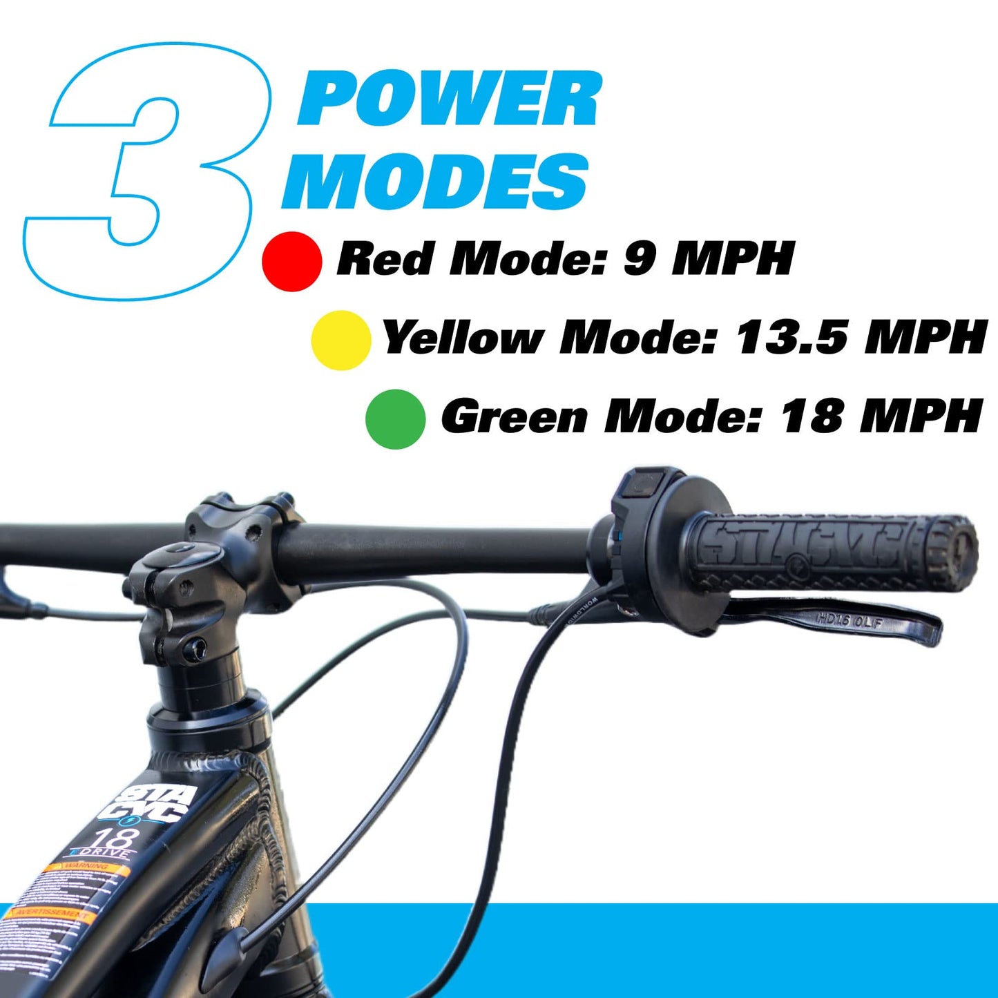 STACYC Brushless 18eDRIVE Electric Balance Bike for Kids Ages 8-10 Years Old