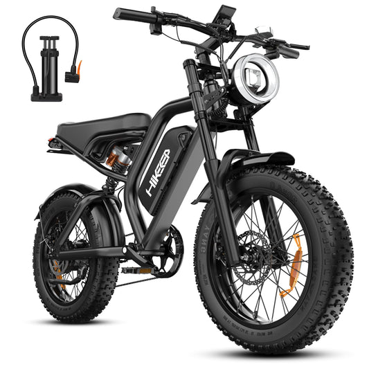 Electric Bike for Adults - K6 20 x 4 Inch Fat Tire, 750W/Peak 1500W Motor, 48V15AH Detachable Battery, 4 Riding Modes Electric Dirt Bike, 7 Speed Electric Motorcycle, 28MPH UL 2849 Certified