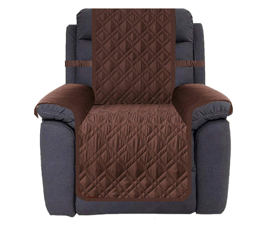 Ameritex Waterproof Nonslip Recliner Cover Stay in Place, Dog Chair Cover Furniture Protector, Ideal Recliner Slipcovers for Pets and Kids (Chocolate, 30'')