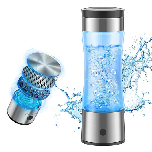 Hydrogen Water Bottle, Hydrogen Water Bottle Generator,3-Min Electrolysis Smart Water Ionizer with SPE/PEM Technology, Hydrogen Water Machine for Women Men Office School Bike Running