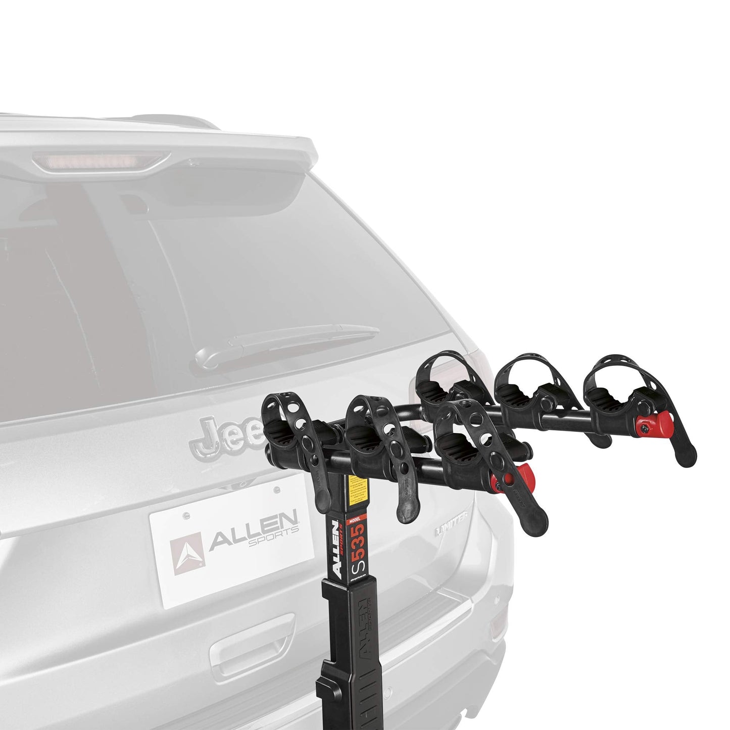 Allen Sports Premier Hitch Mounted 3-Bike Carrier, Model S535 , Black