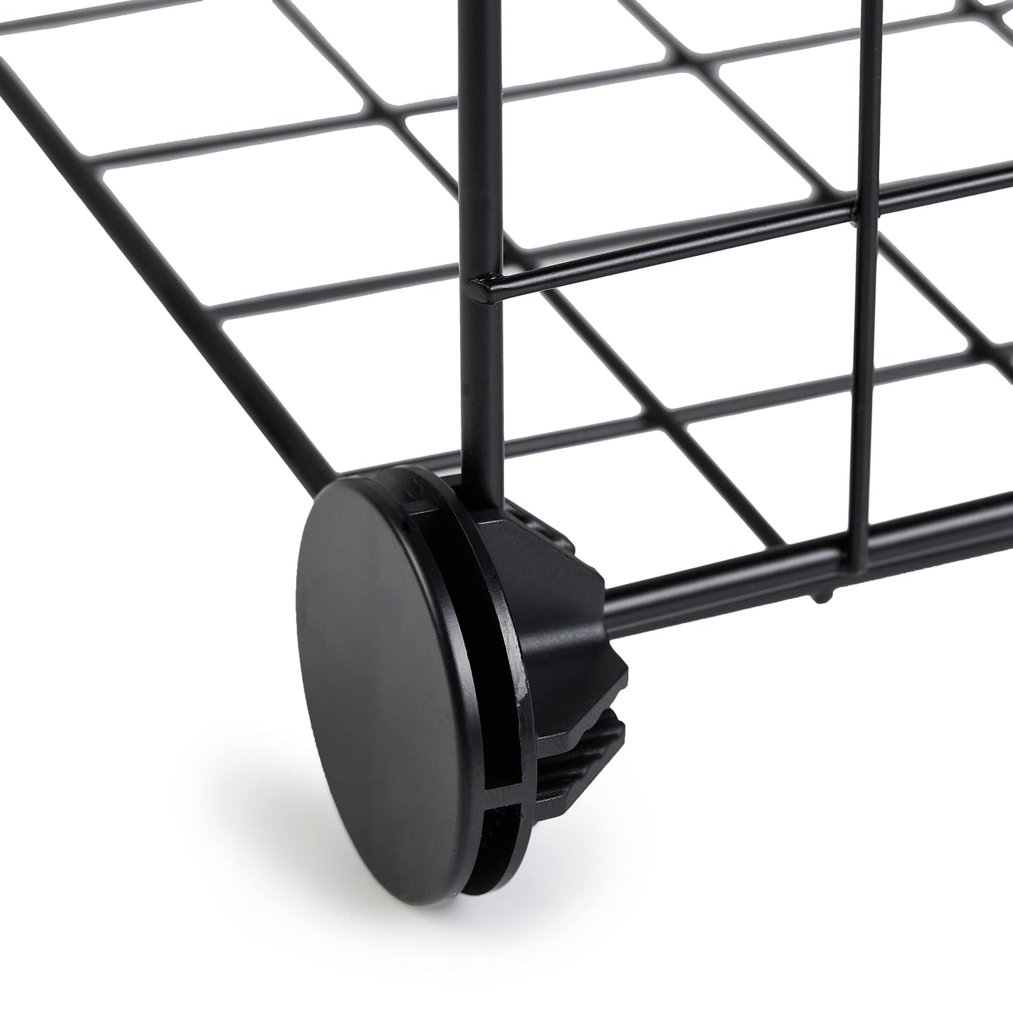 Amazon Basics Cube Wire Grid Stackable Storage Shelves, 6-Cube, 12.6"D x 26"W x 38"H, Black