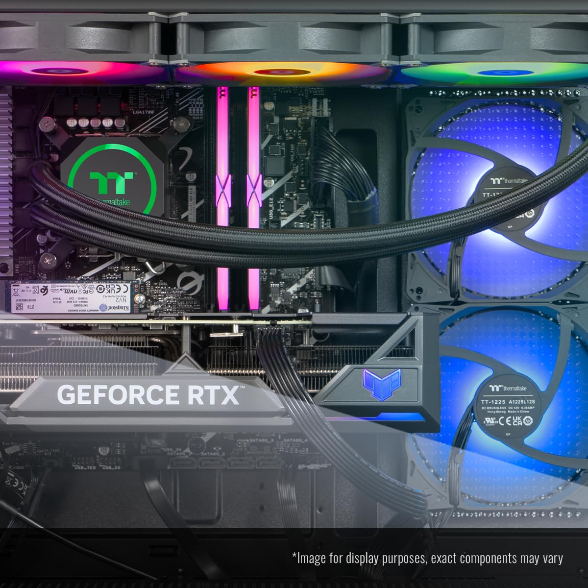 Thermaltake LCGS View 9870T-270 Gaming Desktop (AMD Ryzen™ 7 9800X3D, ToughRam 32GB DDR5 6400MT/s RGB Memory, NVIDIA® GeForce RTX™ 5070 Ti, 2TB NVMe M.2, WiFi, Windows 11) V27B-B850-57T-LCS