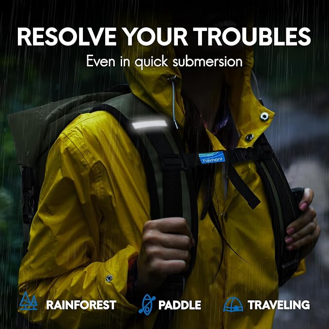 Haimont Waterproof Backpack Dry Bag Floating Roll Top Dry Sack Durable Backpack for Kayaking, Surfing, Rafting, Fishing, 30L