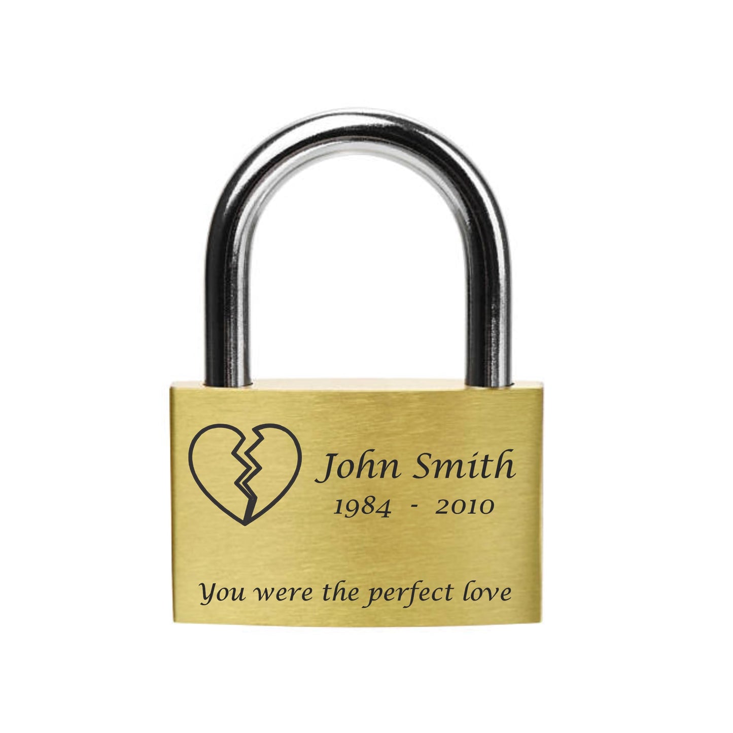 Custom Engraved Padlock (Made in USA) Anniversary, Love Lock for Bridge, Wedding, Personalized Engraved Padlock for You Love L=(40mm/1.57In) x H=(25mm/0.98In) (Twin Heart)