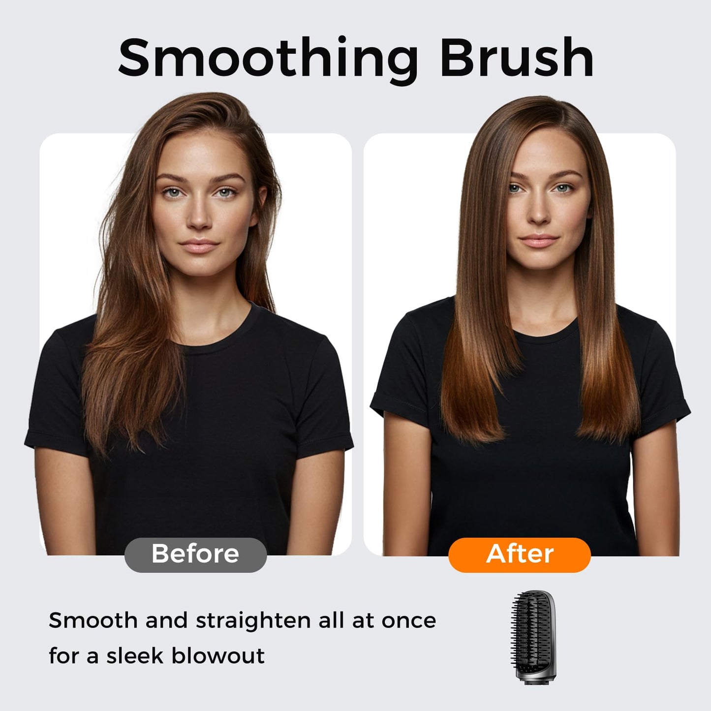 All-in-One Hair Dryer Brush & Auto Air Curler - 160000 RPM High-Speed Styler - Reduces Heat Damage & Frizz Hair Curling Iron - Ionic Blow Dryer Brush for All Types (Nickel)