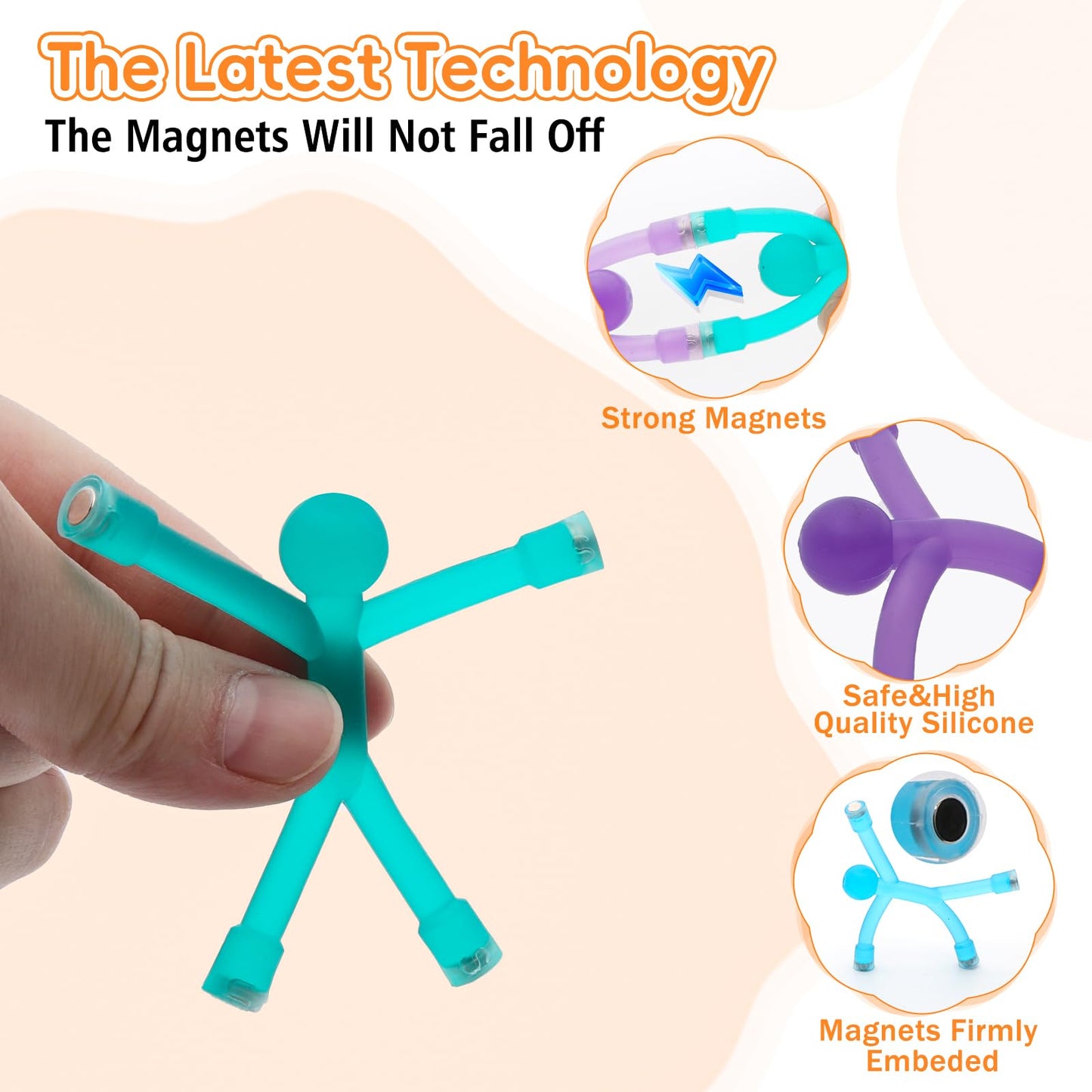 10 Pack Fridge Magnets Men, Cute Refrigerator Magnets, Funny Magnetic People Magnets for Adults, Lockers, Fridge, Office, Classroom Decoration