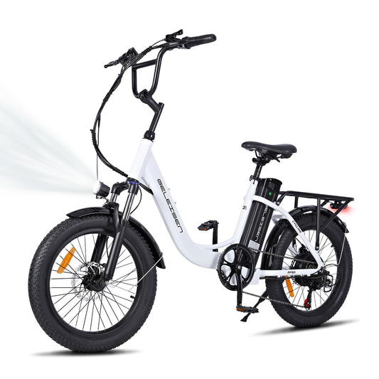 Electric Bike for Adults, RP50 1000W Peak Ebike, Up to 65Miles, 20''×3.0 Fat Tire Adult Electric Bicycle with 696Wh Removable Battery, 25MPH Commuter Cargo E bike, 7 Speed Gear and Front Suspension