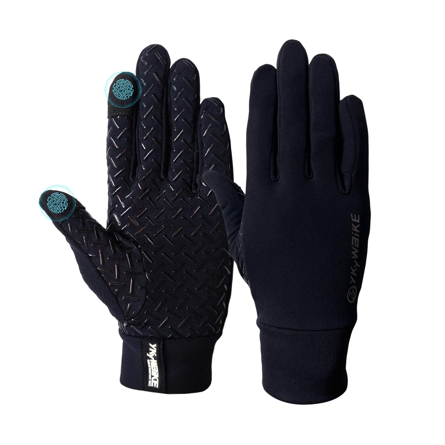 YKYWBIKE Winter Cycling Gloves-Touch Screen Biker Gloves,Waterproof Bike Gloves,Windproof Biking Gloves,Thermal Gloves for Biking Driving Running Hiking for Men Women