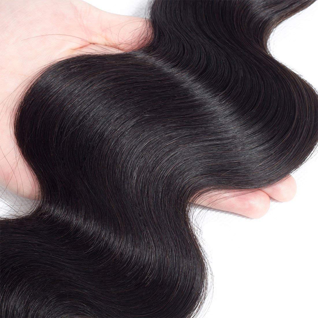 AnJudyReid Brazilian Human Hair Bundles 20 22 24 Inch Body Wave Bundles Human Hair 12A 100% Unprocessed Virgin Hair Weave 3 Bundles Deals Human Hair Natural Black Color
