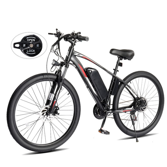 PEXMOR Electric Bike for Adults, 500W Ebike 48V 13AH Removable Battery Adults Electric Bicycle, 20MPH 50Miles 27.5" Electric Mountain Commuter Bike, 21 Speed, Lockable Suspension Fork …