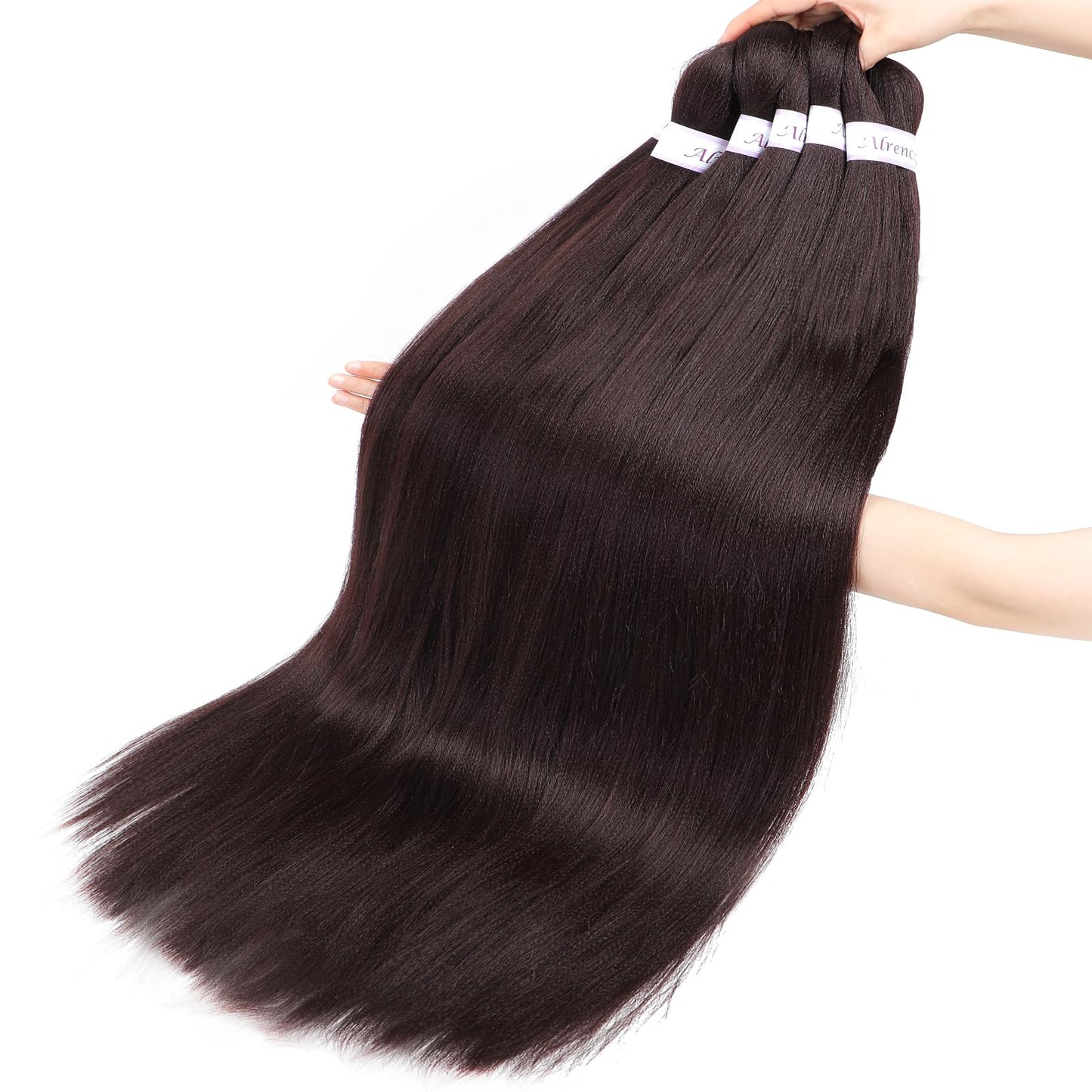 Alrence Pre Stretched Braiding Hair Long Braid 30 Inch 8 Packs Professional Braiding Hair Extensions Synthetic Crochet Twist Braids (30 Inch, 33#)