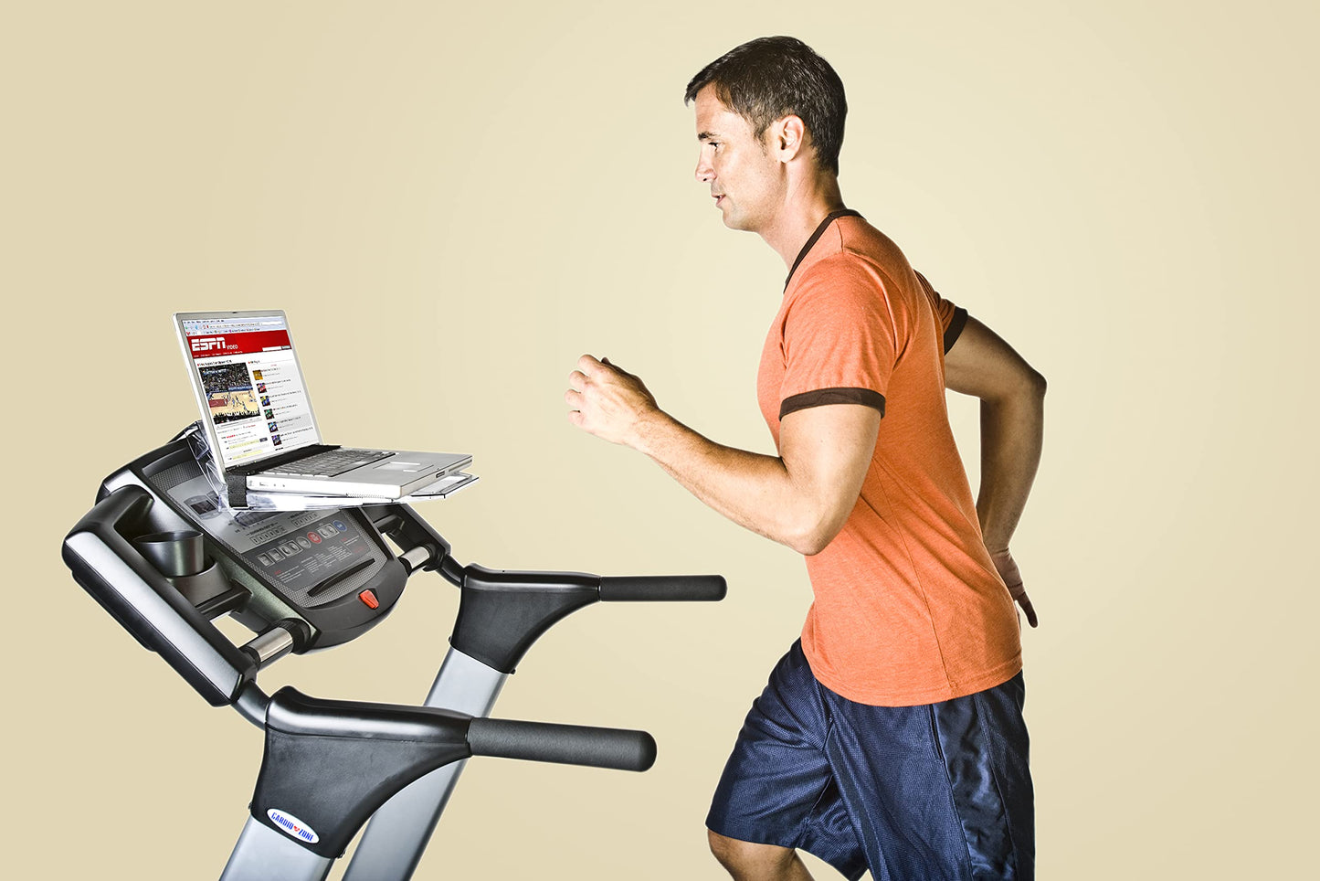 SurfShelf Treadmill Desk Attachment for Bikes and Ellipticals too, Treadmill Laptop Holder, Treadmill Desk Stand, Treadmill Table, Laptop Stand for Treadmill, Elliptical Laptop Holder, Bike Desk Table