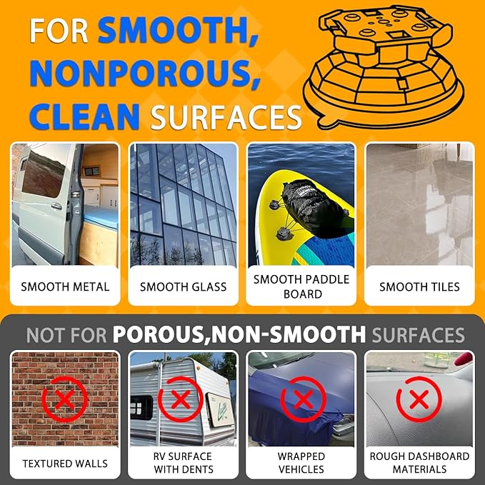 2PCS Upgrade Heavy Duty Rotating Vacuum Suction Cups Anchor Hooks With 2PCS Buckles ,Large Hook Suction Cup Hangers,Strong Suction Cup Hook for RV Awning Camping Outdoor,Window Suction Cups With Hook