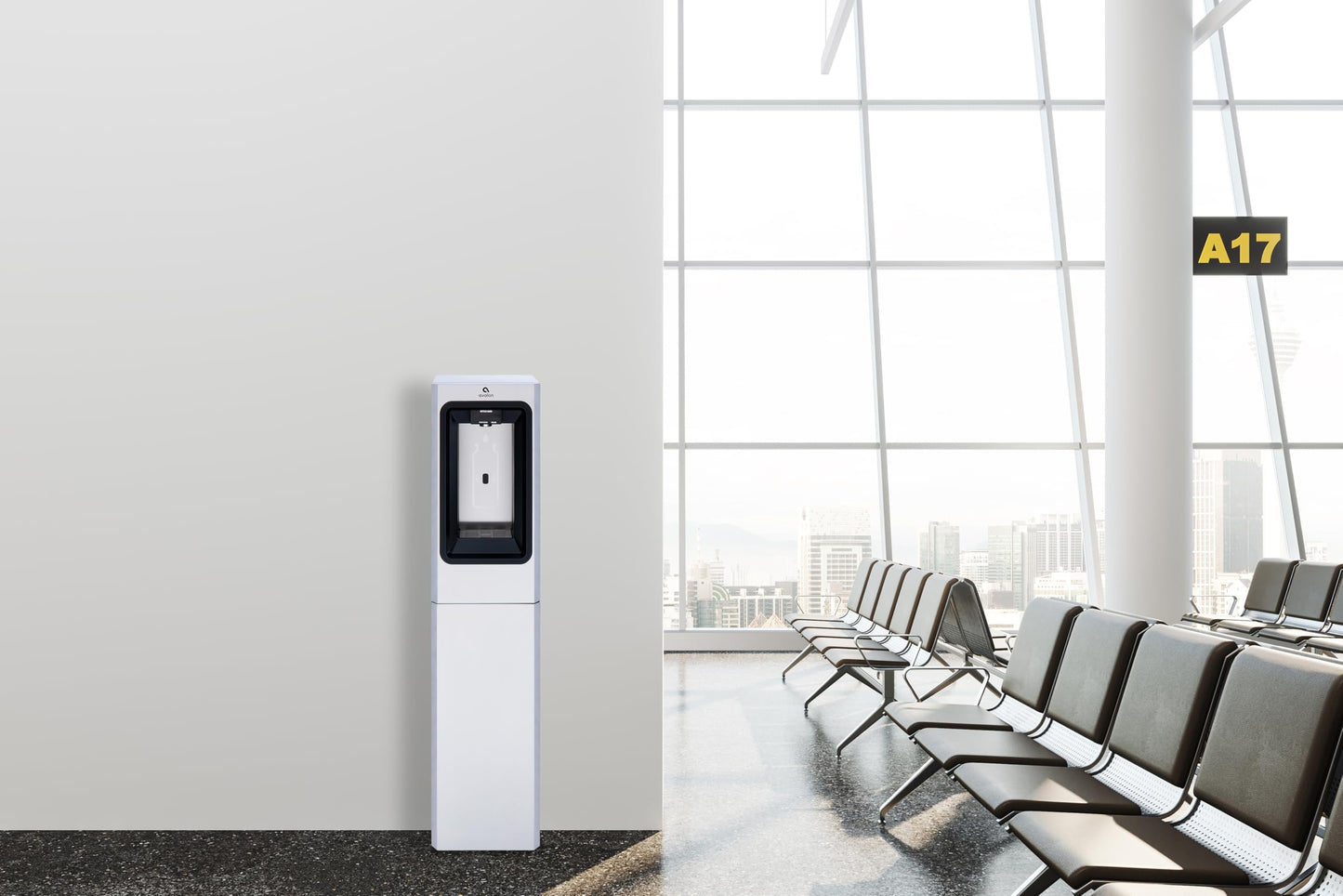 Avalon Freestanding Bottle Filler, Sensor Dispensing, UV Cleaning, Digital Bottle Counter Display, Dual Filtration, WiFi Enabled