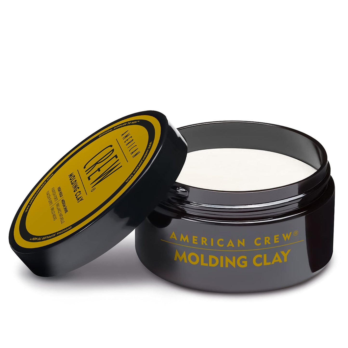 American Crew Men's Hair Molding Clay, Like Styling Gel with Strong Hold & Medium Shine, 3 oz