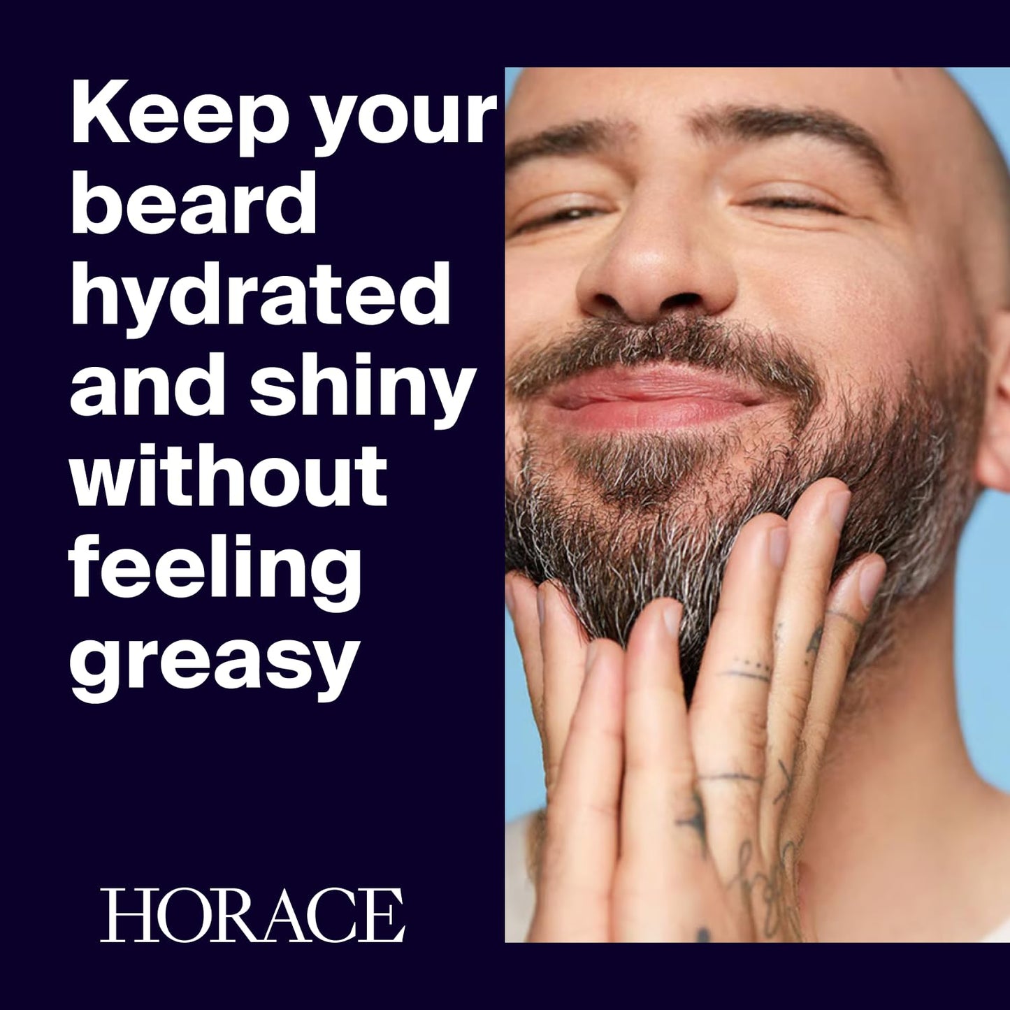 HORACE Lemon & Mint Beard Oil for Men - Conditioner with Argan Oil - Gentle Beard Care for All Skin Types - Citrus, Aromatic Scent, 1 fl.oz