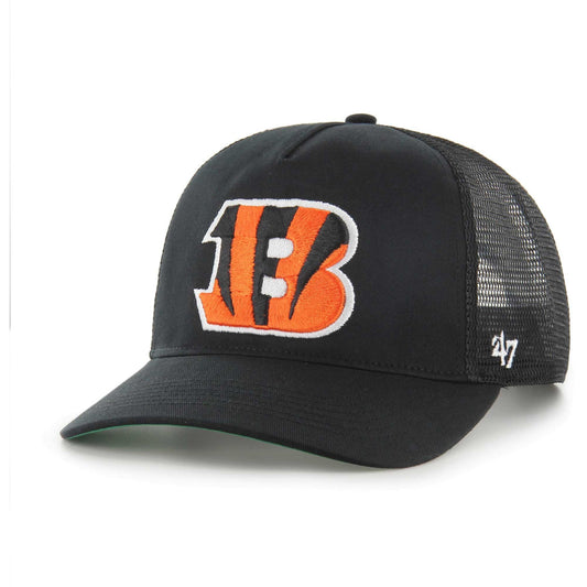 47 Men's Black Cincinnati Bengals Mesh Hitch Trucker Adjustable Hat