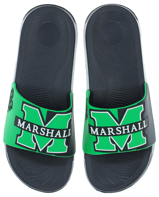 FOCO Men's NCAA Big Logo Raised Slide, Marshall Thundering Herd, Large
