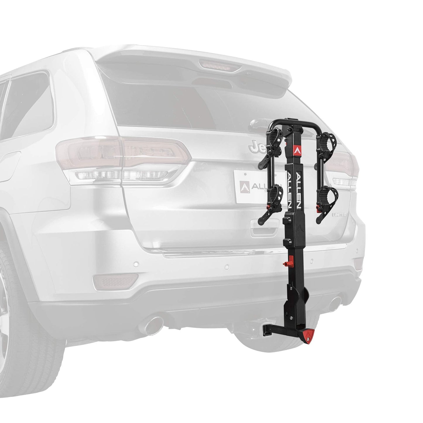 Allen Sports Premier Locking Quick Release 2-Bike Carrier for 2 in. & 1 4 in. Hitch, Model QR525 , Black