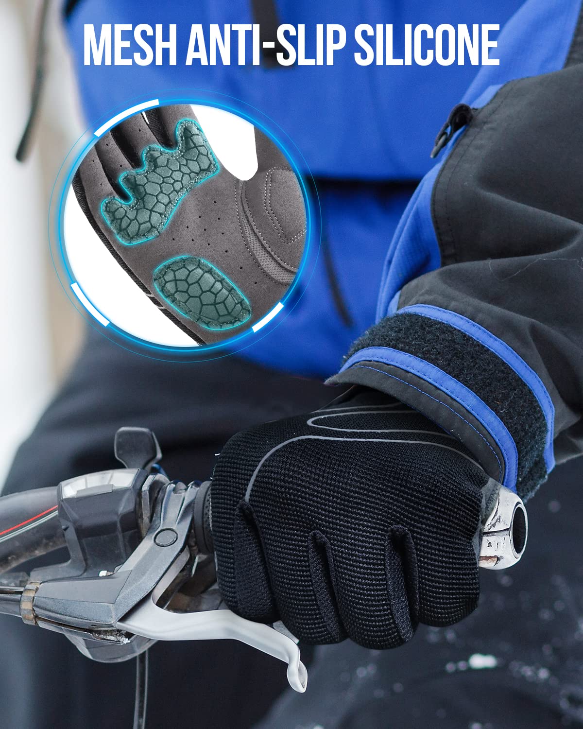 Tanluhu Cycling Gloves Mountain Bike Gloves Biking Gloves for Men Women Outdoor Full Finger Workout Gloves Touch Screen Anti-Slip Shock-Absorbing MTB Gloves Road Bicycle Gloves (Black&Yellow, L)