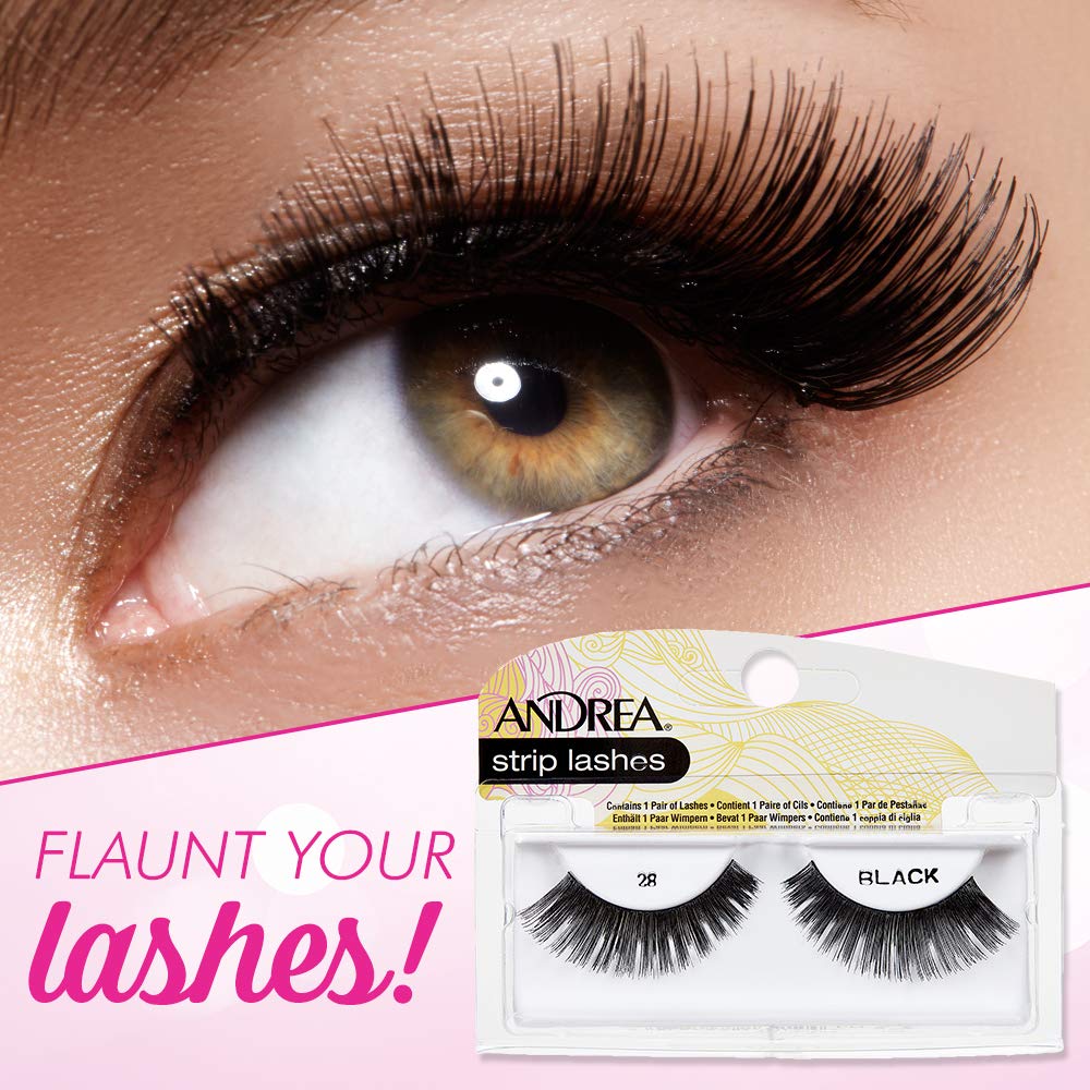 Andrea False Lashes Style 28 - Black 4 pairs