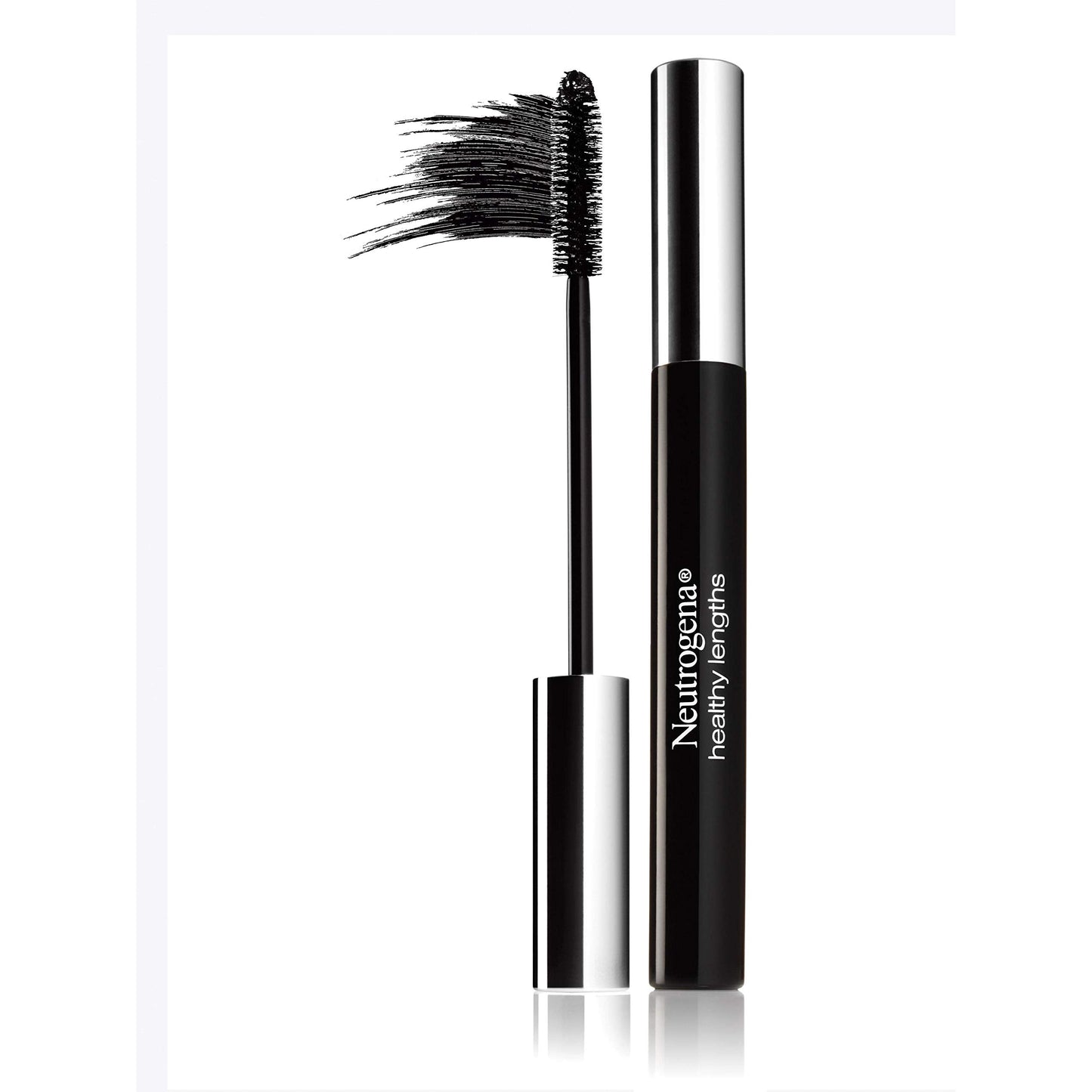 Neutrogena Healthy Lengths Mascara for Stronger, Longer Lashes, Clump-, Smudge- and Flake-Free Mascara with Olive Oil, Vitamin E and Rice Protein, Black/Brown 03,.21 oz