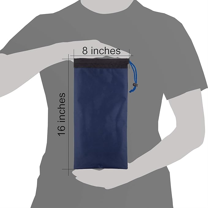 Bag Camping Tent Stakes Heavy Duty Dark Blue Nylon Sack Waterproof Pocket Ditty Camp Accesorries Storage Peg Bag