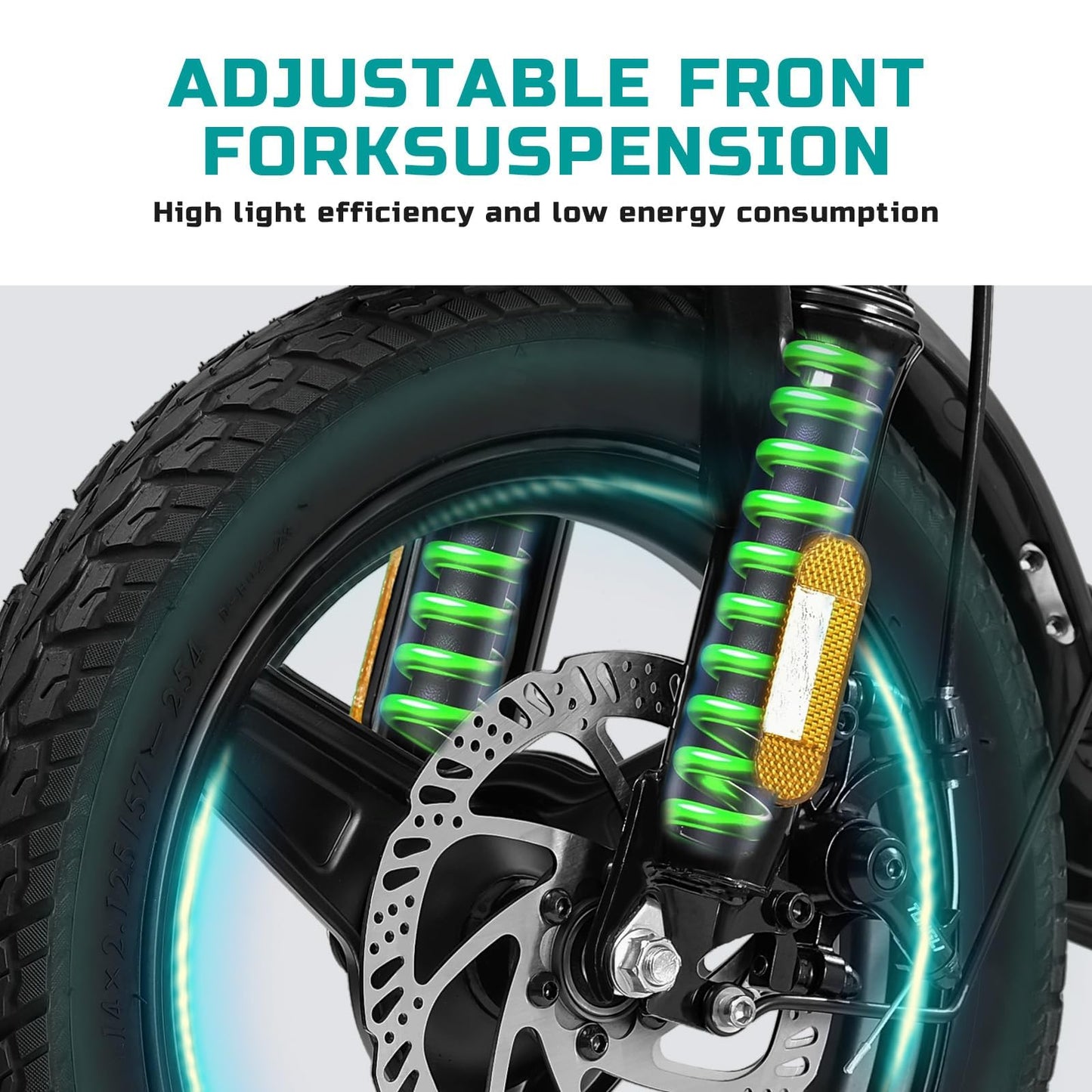 Folding Electric Bike for Adults and Teens, 560W Motor 24MPH Compact Commuter Ebike, 32 Miles Range, 48V 10Ah Battery, 3-Level Pedal Assist, 14" Mini Foldable Electric Bicycle, UL 2849 Certified