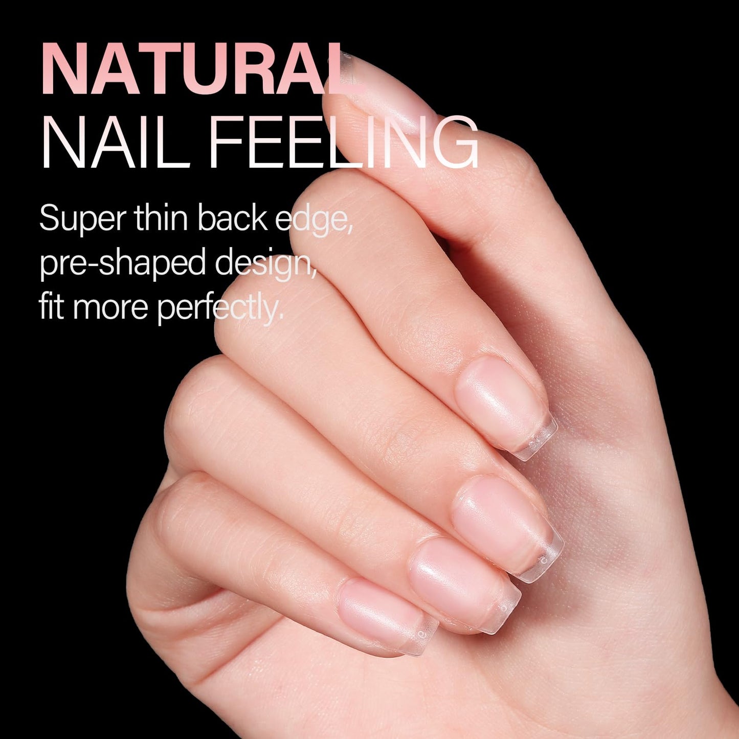 AILLSA Extra Short Coffin Nail Tips - 240 PCS Upgraded Matte Gel Full Cover Nails Tips No Filed, Pre-shaped Clear Acrylic False Gelly Soft Nail Tip for DIY Press On Nails 15 Sizes With Box