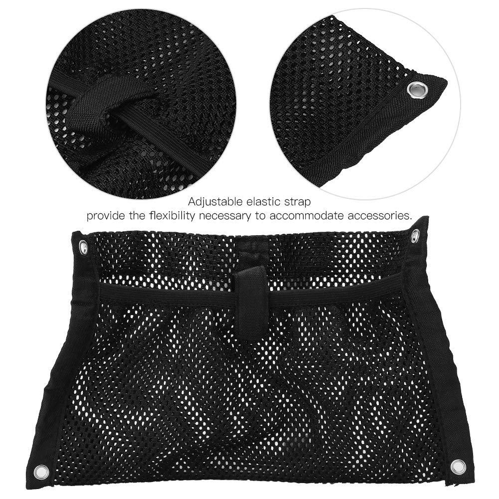 Alomejor Kayak Mesh Bag Nylon Kayak Mesh Storage Side Pouch for Surfing Tackle Water Bottle Holder Organzier
