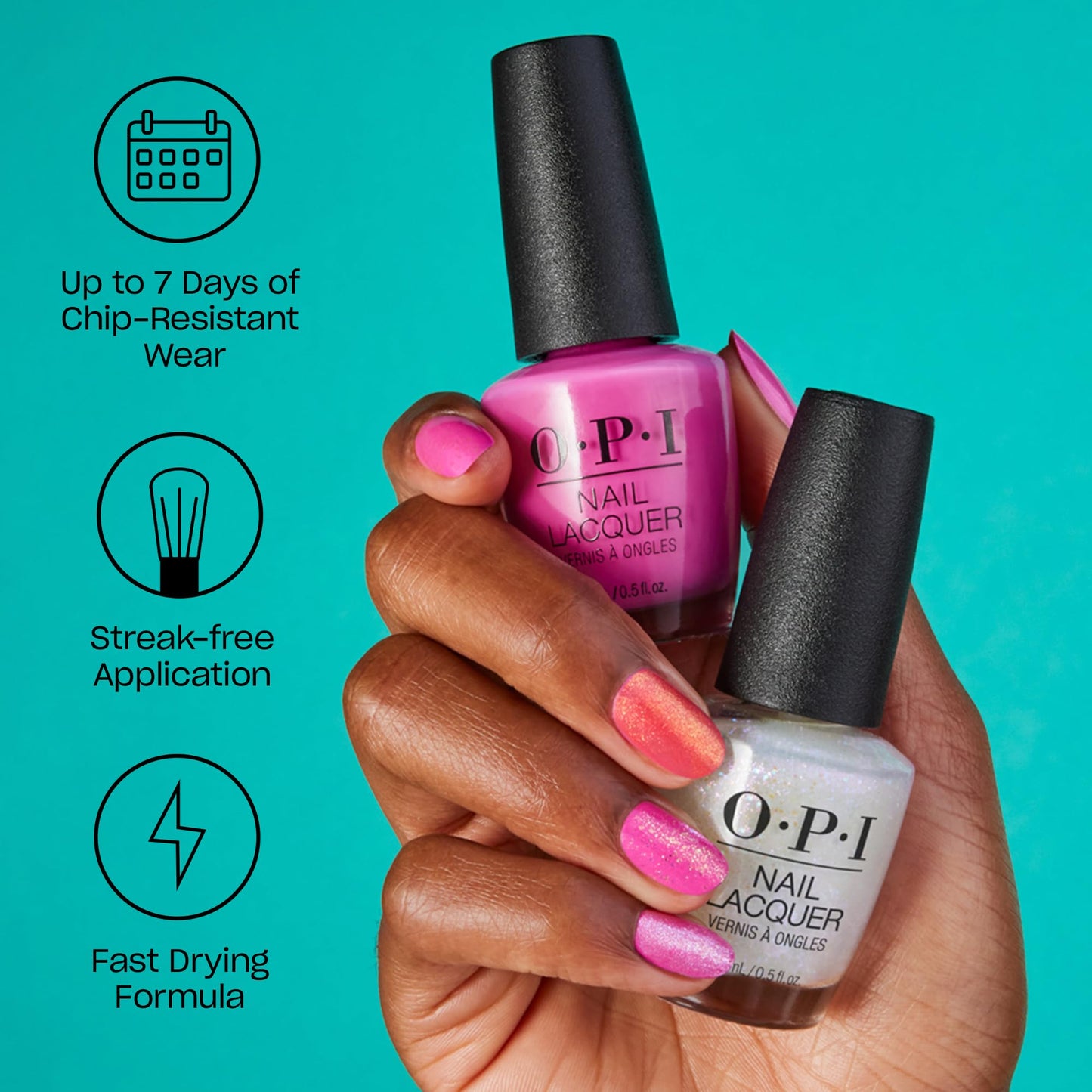 OPI Nail Lacquer Lisbon Wants Moor OPI | Opaque Soft Pink Crème Chip Resistant Nail Polish | Lisbon Collection
